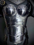 Brave Lady Knight Armor – Medieval Fantasy Costume for Cosplay & LARP Events.