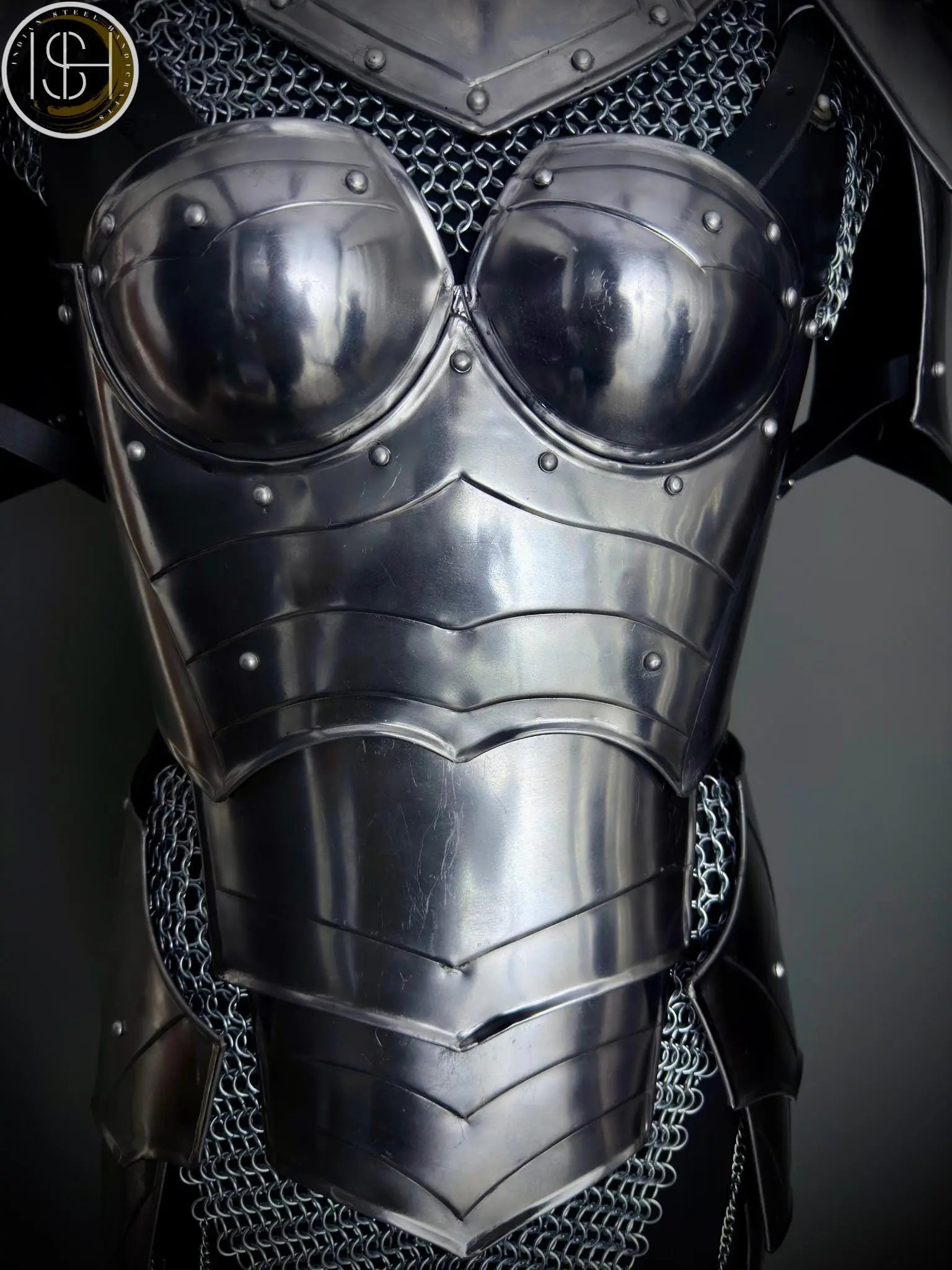 Brave Lady Knight Armor – Medieval Fantasy Costume for Cosplay & LARP Events.