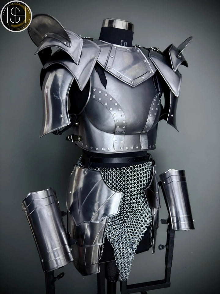 Medieval Women's Knight Armor Set: SCA LARP Cosplay Costume