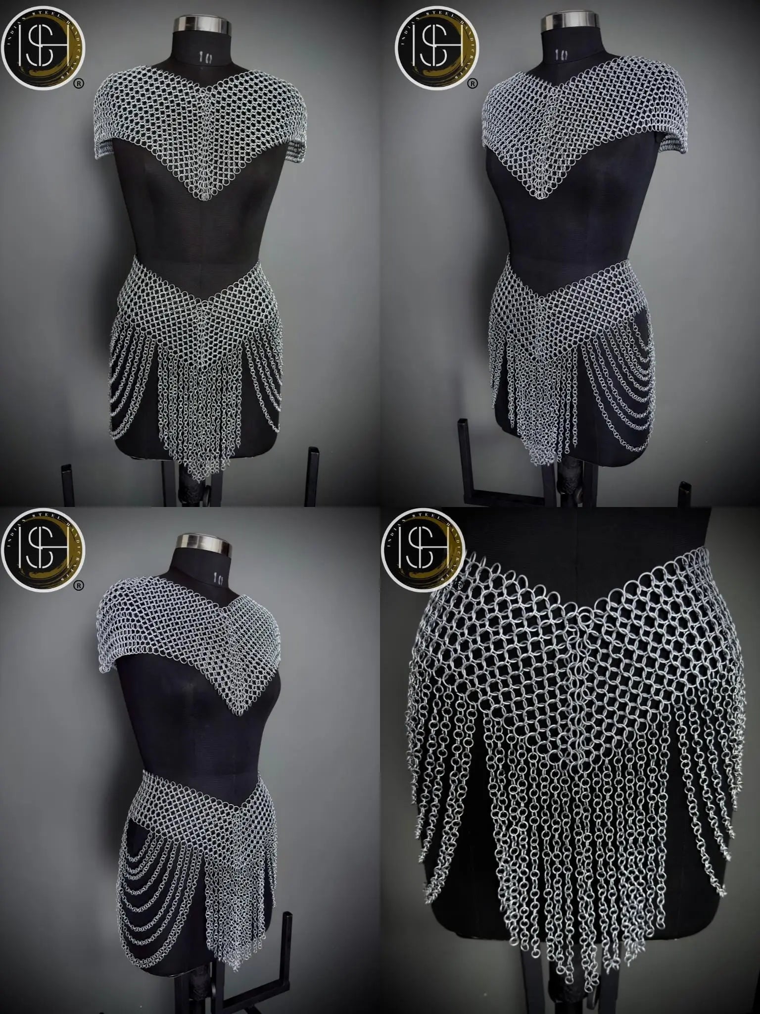 Brave Lady Knight Armor, Breast Armor, Medieval Fantasy Costume for Cosplay & LARP Events.