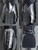 Brave Lady Medieval Cuirass Armor: Steel Chainmail Cosplay - LARP SCA