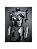 Brave Lady Knight Armor, Breast Armor, Medieval Fantasy Costume for Cosplay & LARP Events.