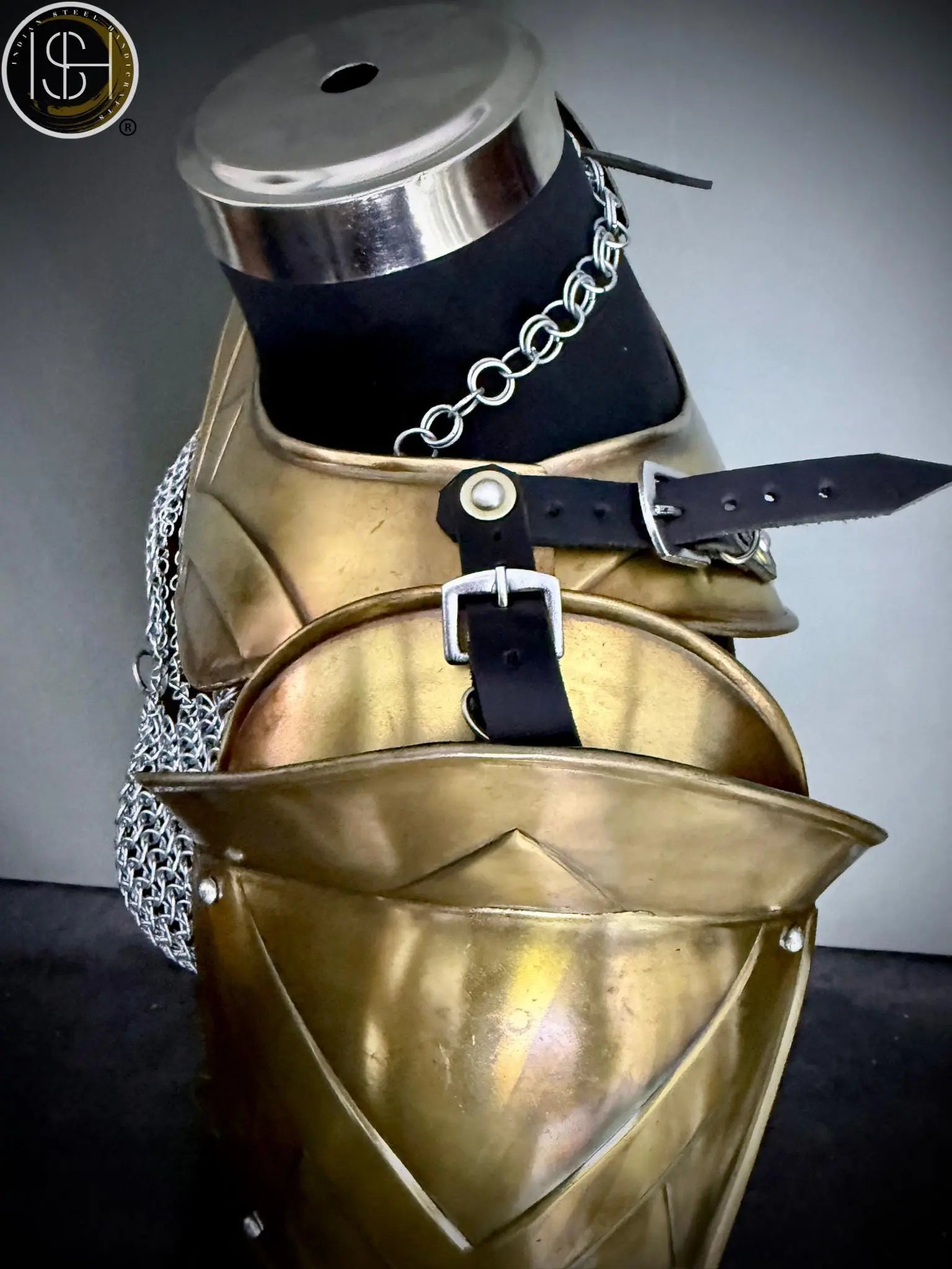 Brave Lady Steel Cuirass Armor: Medieval Chainmail LARP Cosplay