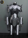 Women's Medieval Knight Armor: Steel Cuirass with Chainmail - LARP Cosplay