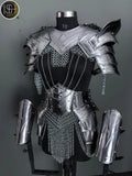 Women's Medieval Knight Armor: Steel Cuirass with Chainmail - LARP Cosplay