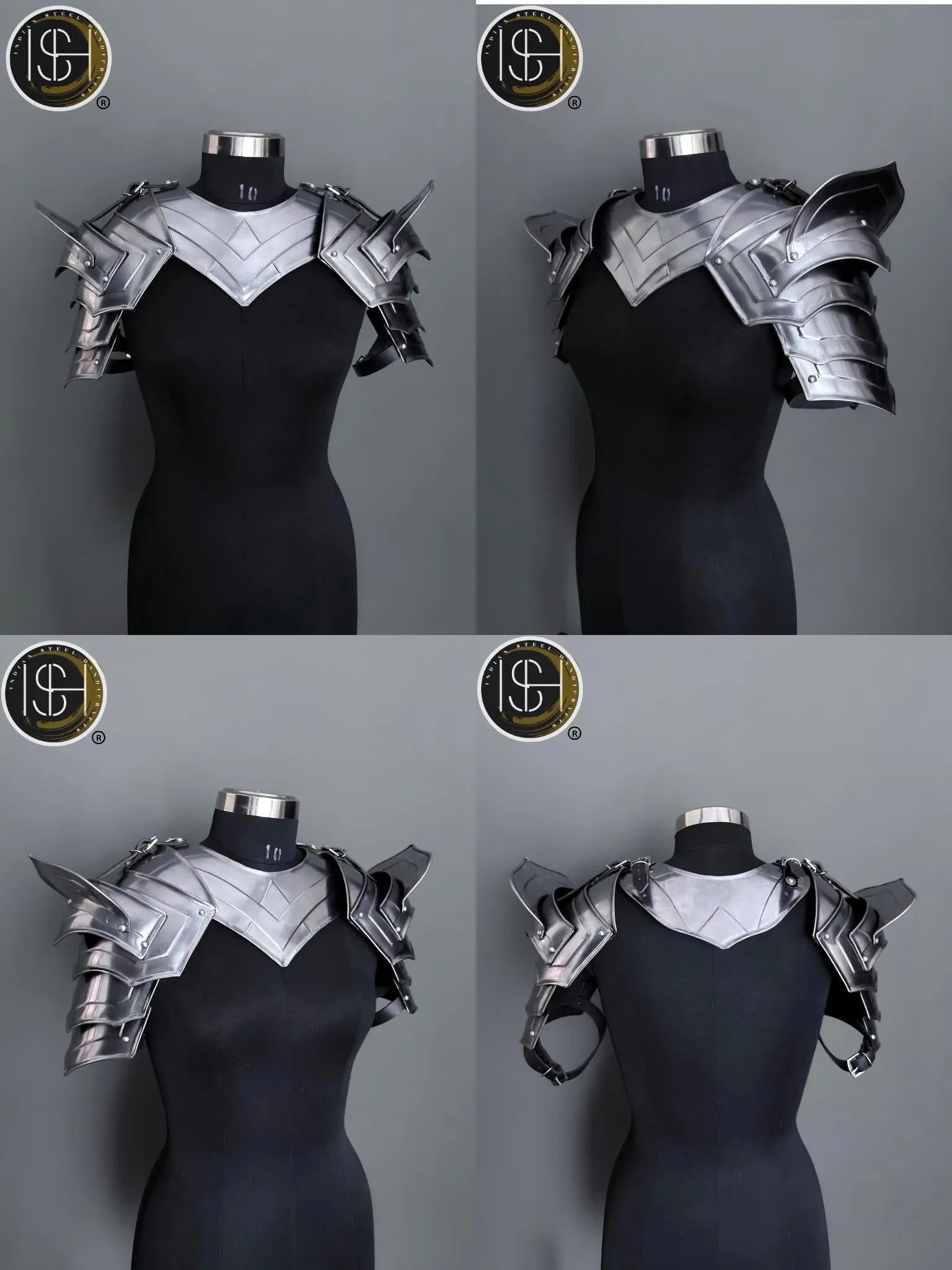 Women's Medieval Knight Armor: Steel Cuirass with Chainmail - LARP Cosplay