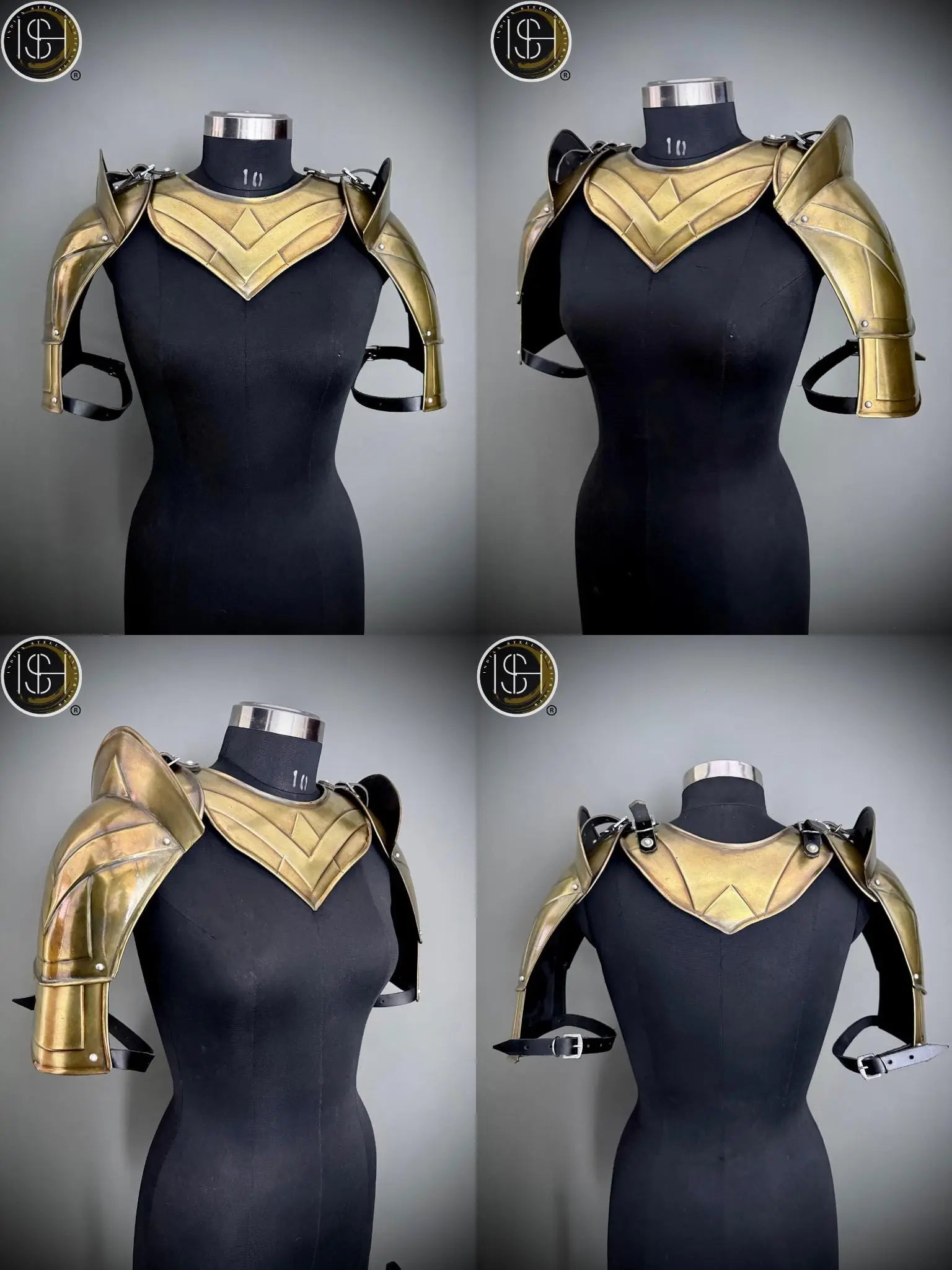 Brave Lady Steel Cuirass Armor: Medieval Chainmail LARP Cosplay