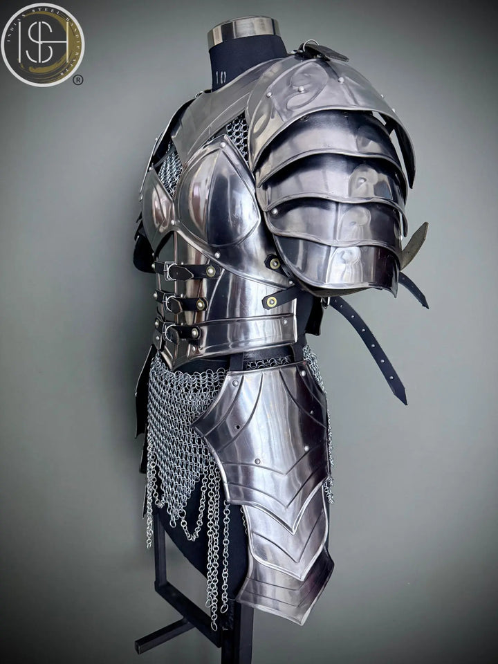 Medieval Knight Armor Set: Women's Fantasy SCA LARP Cosplay Costume