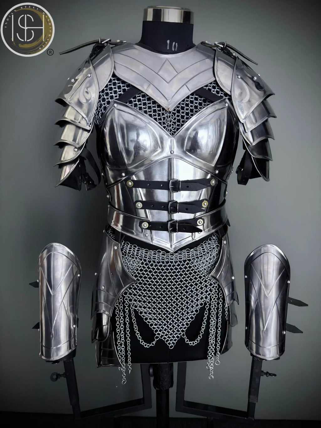 Medieval Knight Armor Set: Women's Fantasy SCA LARP Cosplay Costume