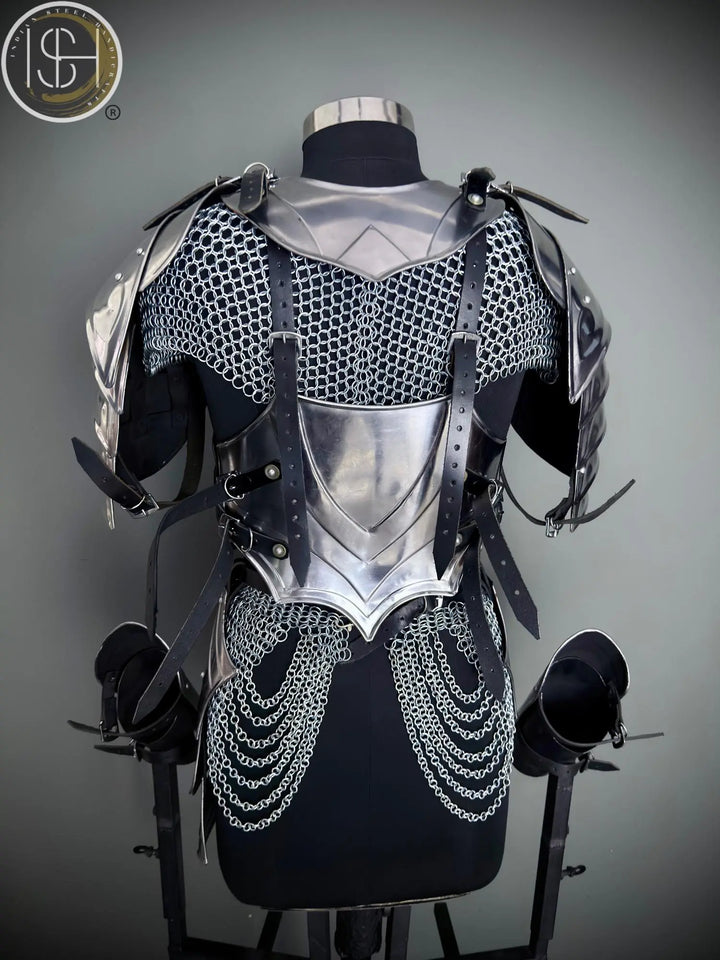 Medieval Knight Armor Set: Women's Fantasy SCA LARP Cosplay Costume