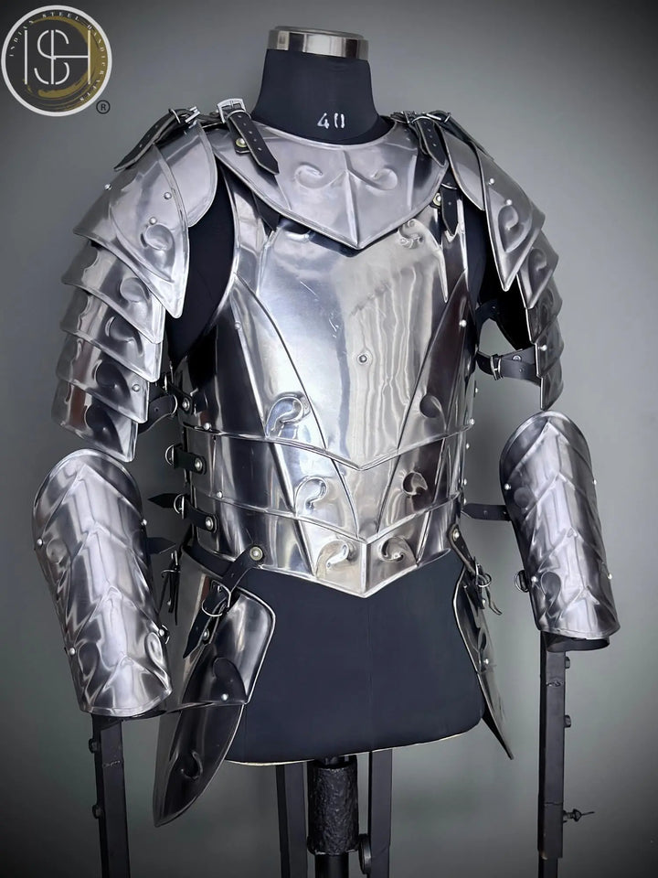 Functional Medieval Knight Armor Costume: SCA LARP Cosplay, 20-Gauge Steel