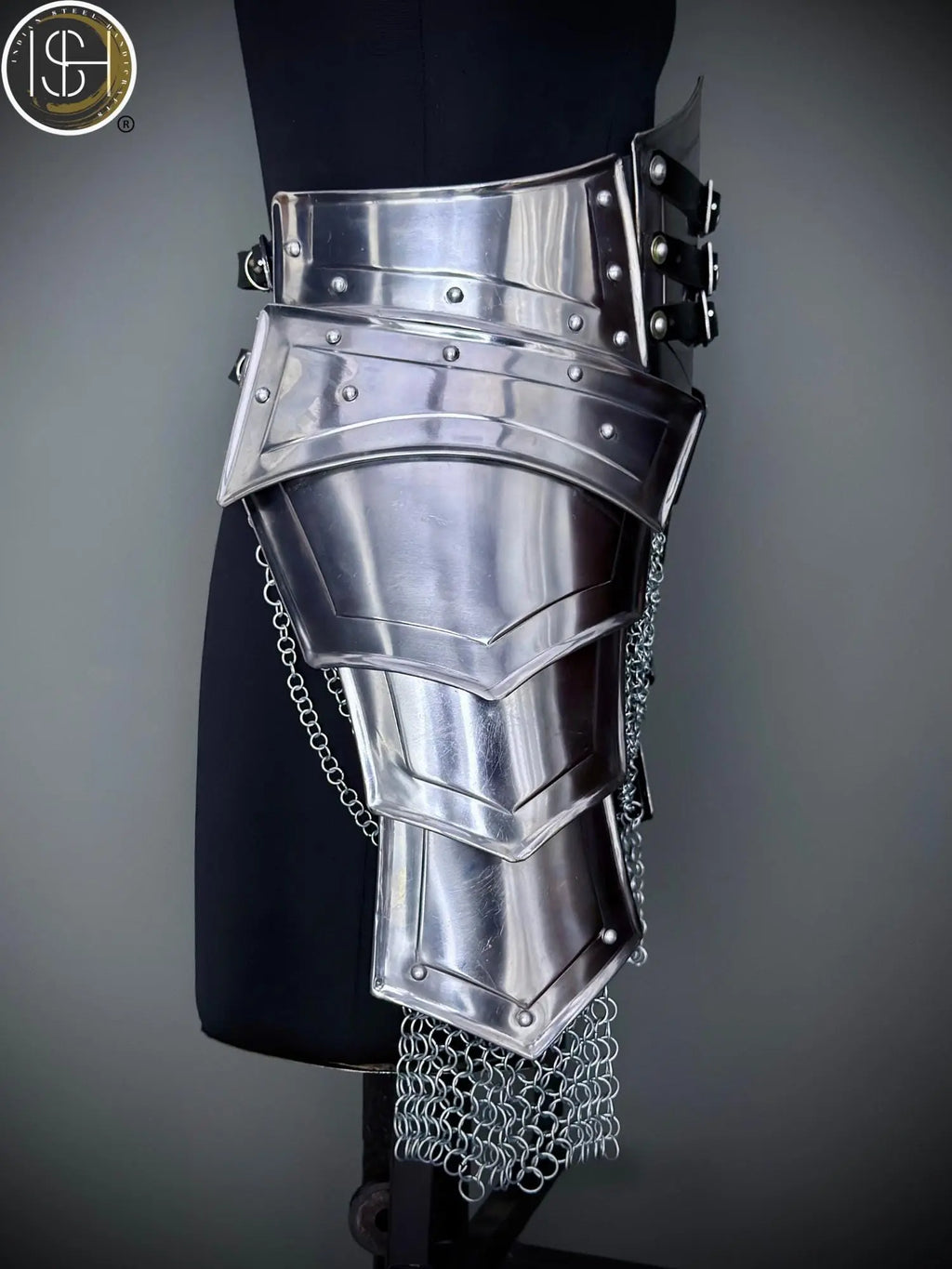 Brave Lady Armor Set: Medieval Corset & Chainmail Skirt - Cosplay LARP SCA