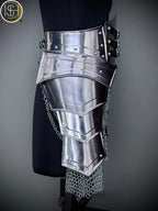 Brave Lady Armor Set: Medieval Corset & Chainmail Skirt - Cosplay LARP SCA