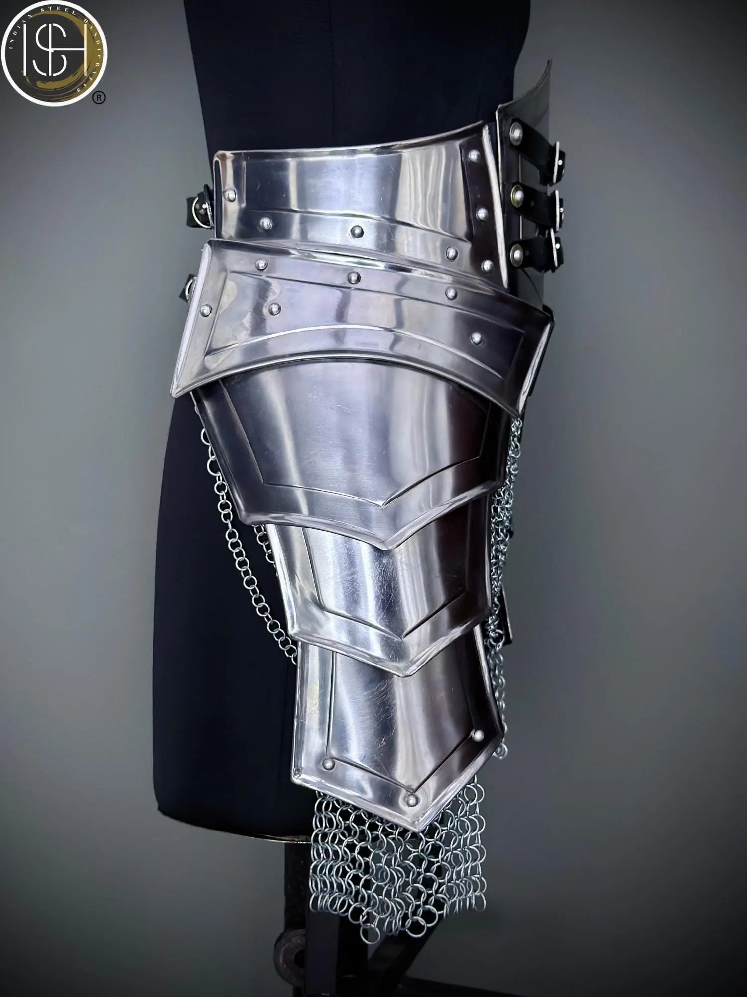 Brave Lady Armor Set: Medieval Corset & Chainmail Skirt - Cosplay LARP SCA