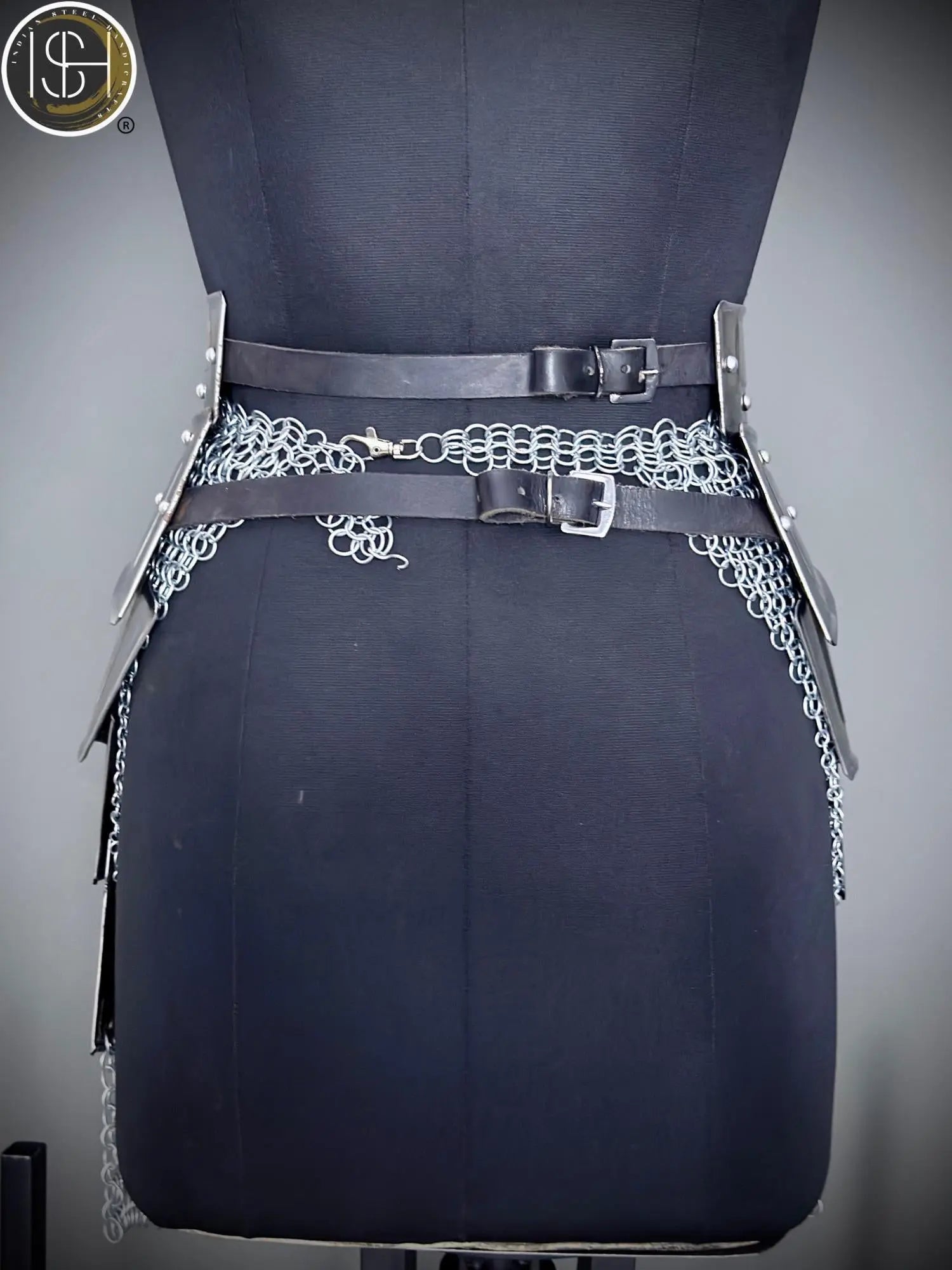 Brave Lady Armor Set: Medieval Corset & Chainmail Skirt - Cosplay LARP SCA