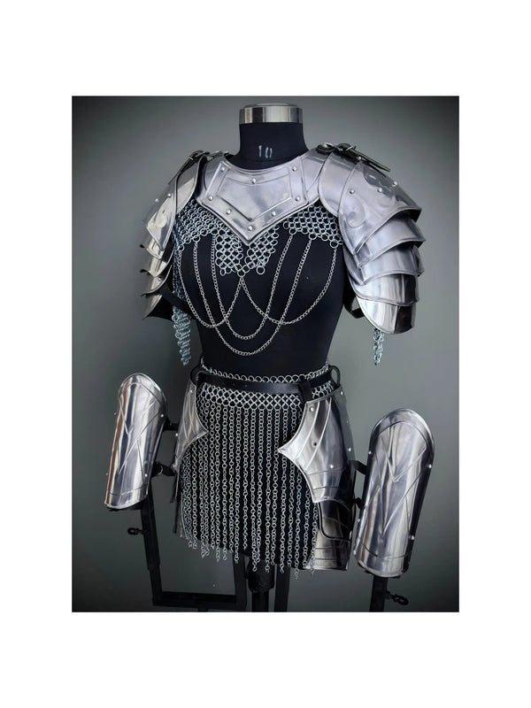 Brave Lady Knight Armor Set: Steel Medieval Cosplay - LARP SCA