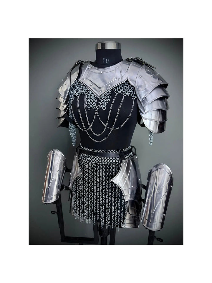 Brave Lady Knight Armor Set: Steel Medieval Cosplay - LARP SCA