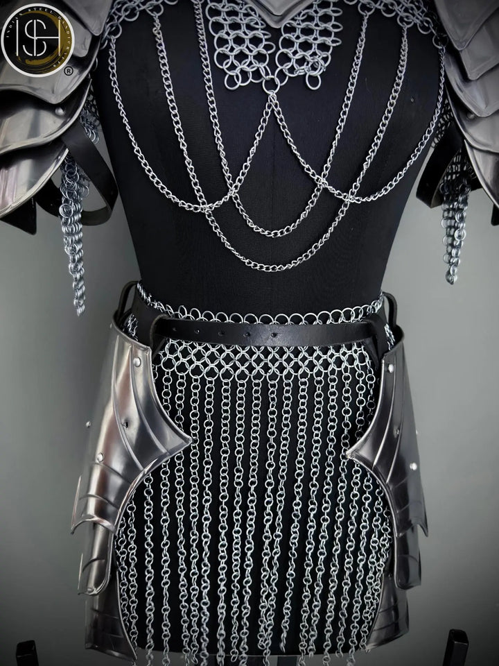 Brave Lady Knight Armor Set: Steel Medieval Cosplay - LARP SCA