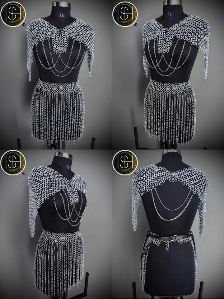Brave Lady Knight Armor Set: Steel Medieval Cosplay - LARP SCA