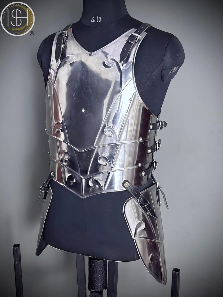 Functional Medieval Knight Armor Costume: SCA LARP Cosplay, 20-Gauge Steel