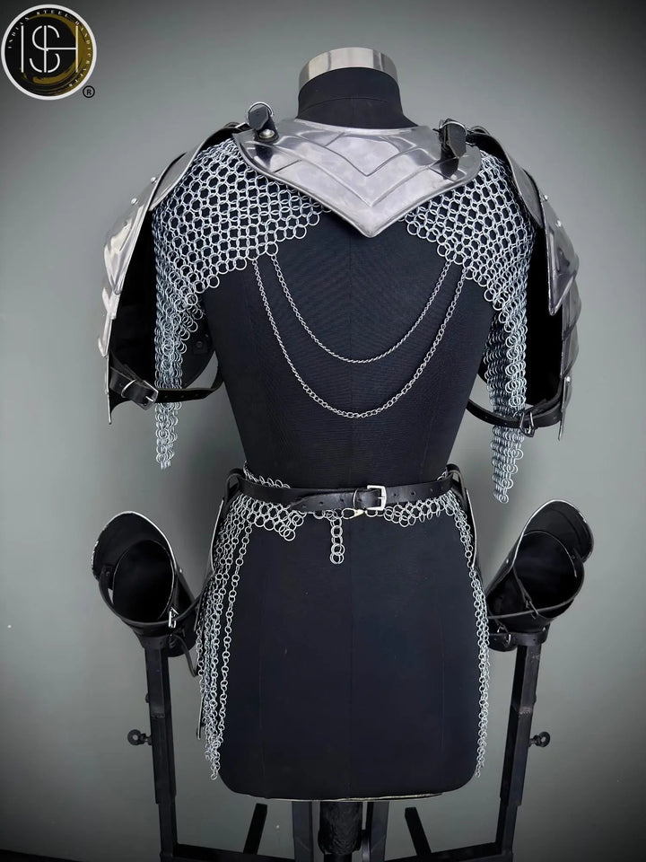 Brave Lady Knight Armor Set: Steel Medieval Cosplay - LARP SCA