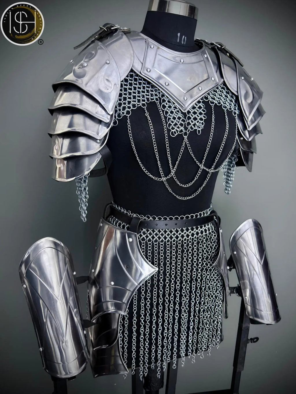 Brave Lady Knight Armor Set: Steel Medieval Cosplay - LARP SCA