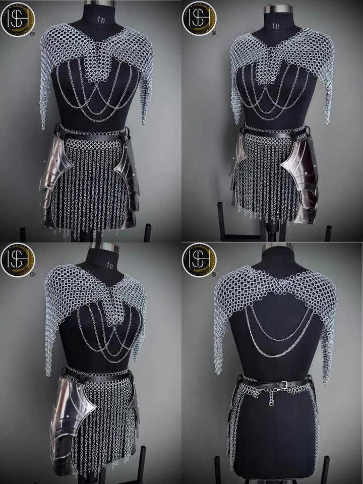 Brave Lady Knight Armor Set: Steel Medieval Cosplay - LARP SCA