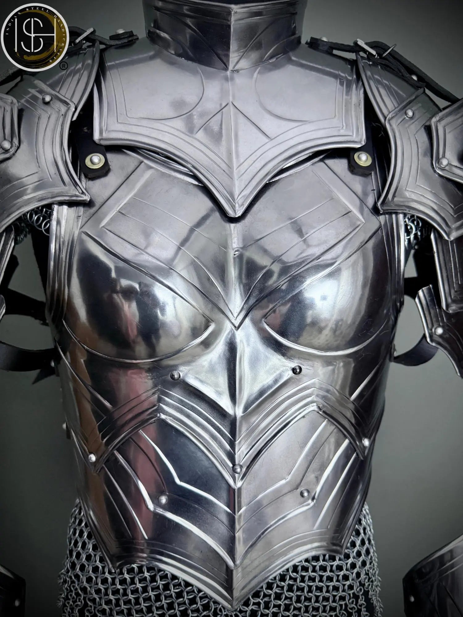 Medieval Steel Cuirass Armor: Women's Cosplay LARP Costume
