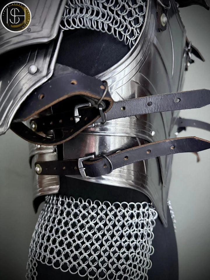 Medieval Steel Cuirass Armor: Women's Cosplay LARP Costume