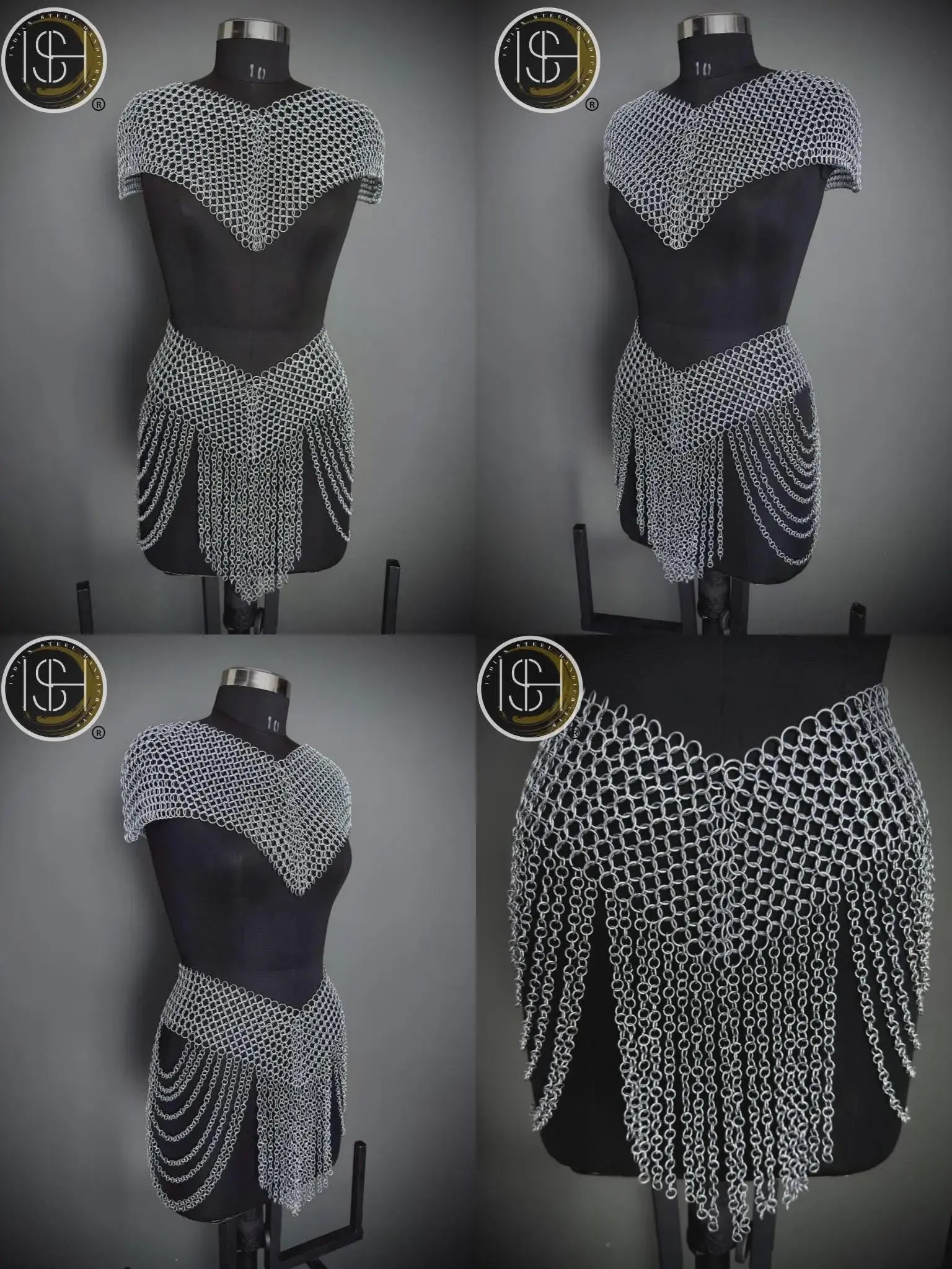Medieval Steel Cuirass Armor: Women's Cosplay LARP Costume
