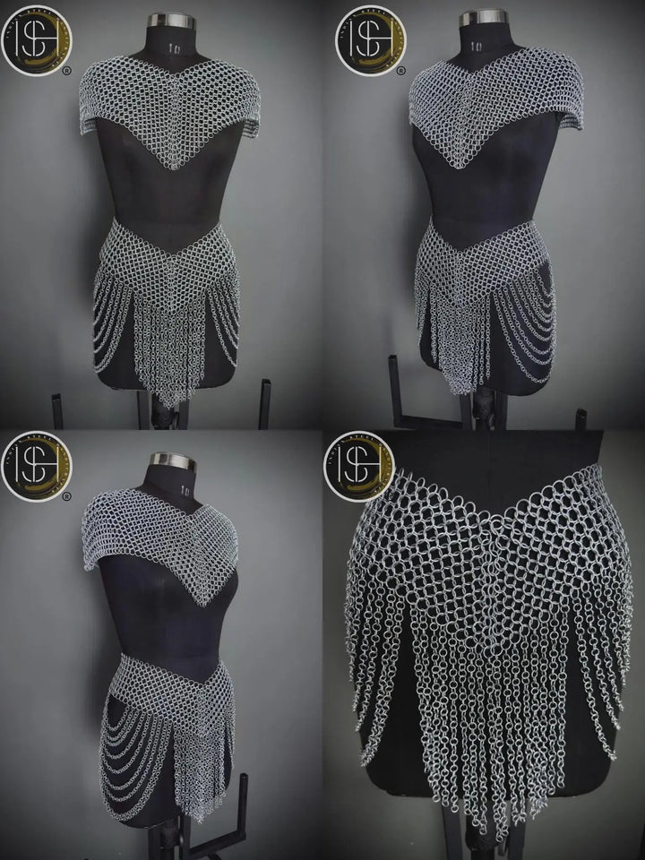 Medieval Steel Cuirass Armor: Women's Cosplay LARP Costume