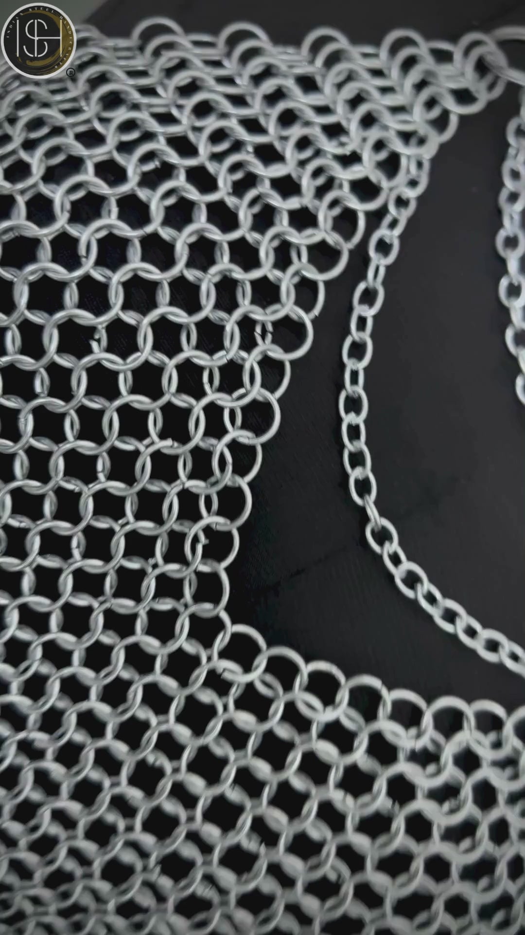 Handmade Medieval Steel Chainmail Top for Women – Authentic Wearable Armor for LARP & Cosplay.