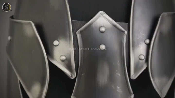 Steel Lady Armor Belt: Medieval Knight Costume, SCA LARP Cosplay