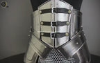 Medieval Steel Corset Armor: Chainmail Skirt, SCA LARP Cosplay