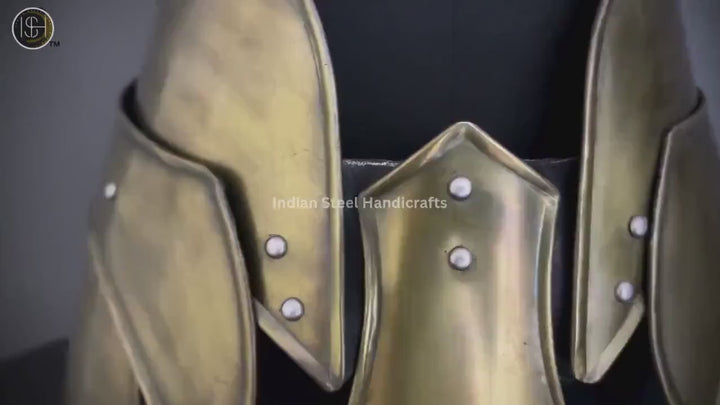 Steel Lady Armor Belt: Medieval Knight Costume, LARP Cosplay