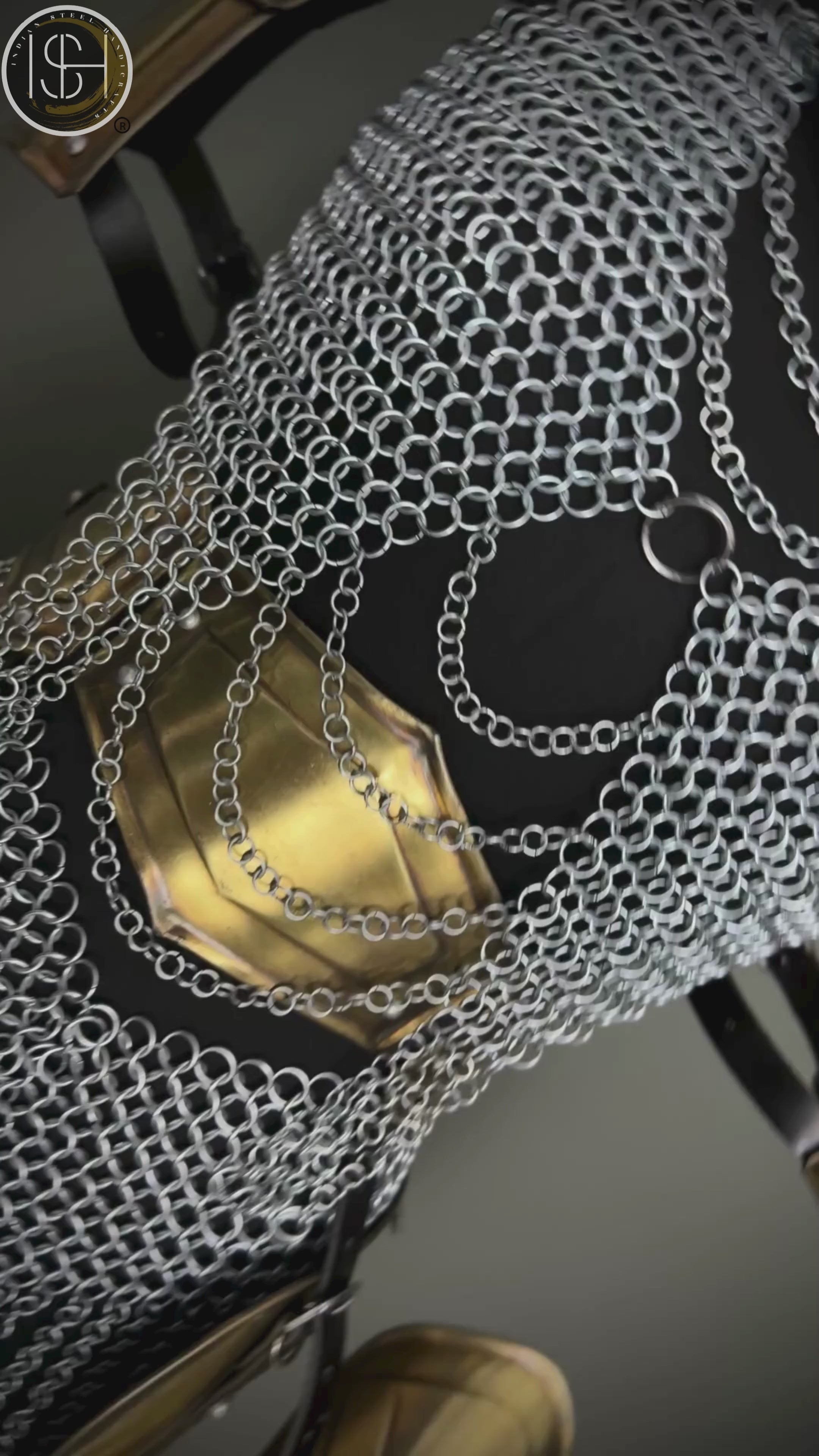 Medieval Lady Warrior Steel Cuirass & Chainmail – Perfect for LARP & Cosplay⚔️🗡️🛡️