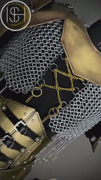 Medieval Lady Warrior Armor Set, Medieval Fantasy Chainmail Cosplay for LARP, SCA & Reenactments.