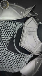 Medieval Women’s Steel Cuirass Armor Set – Chainmail, Gorget, Pauldrons & Bracers | LARP, Cosplay, SCA⚔️