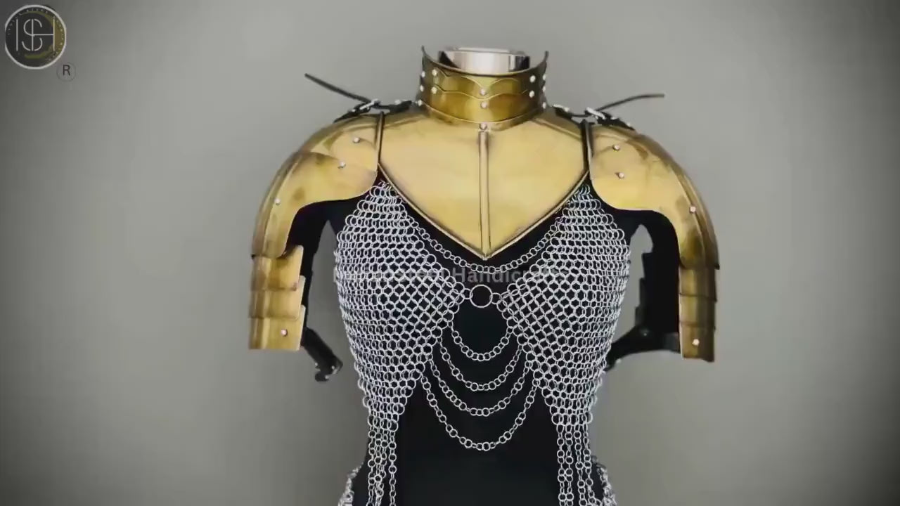 Handmade Chainmaille Skirt & Top: Medieval Armor Costume