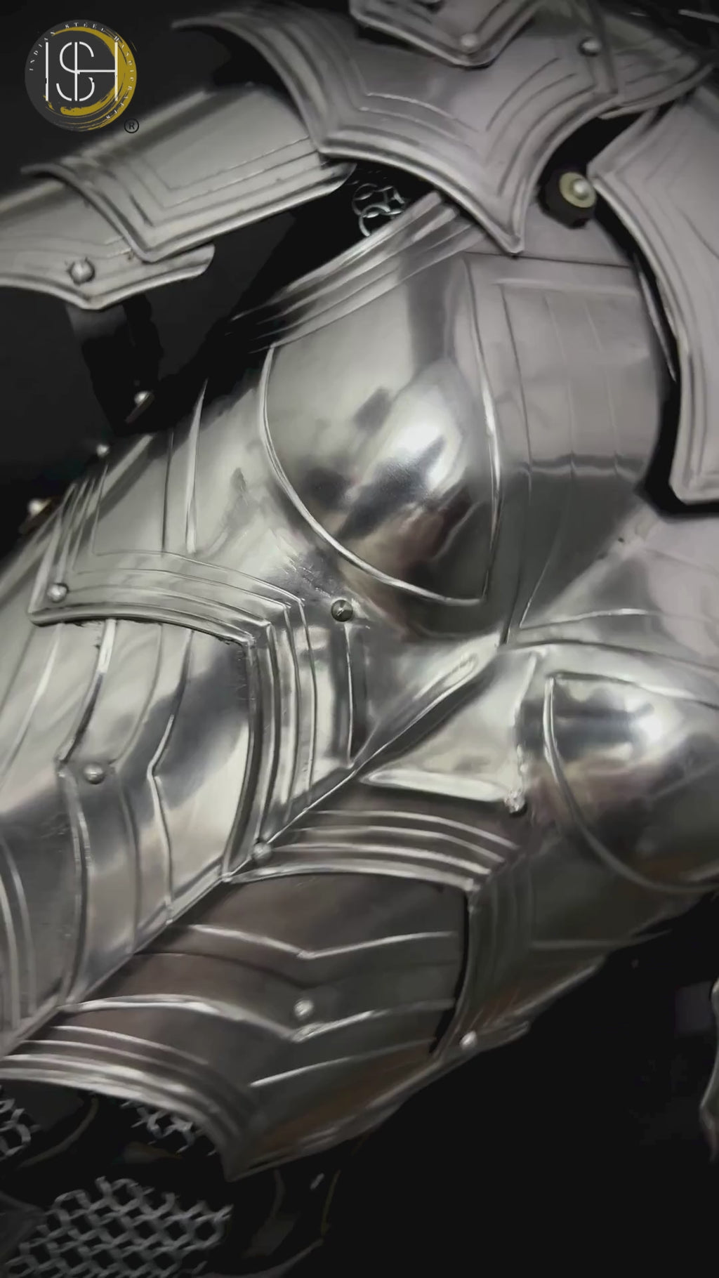 Legendary Female Knight Armor – Gorget & Pauldron Set ⚔️ Perfect for LARP, Cosplay, Medieval Reenactments & Fantasy Festivals ✨