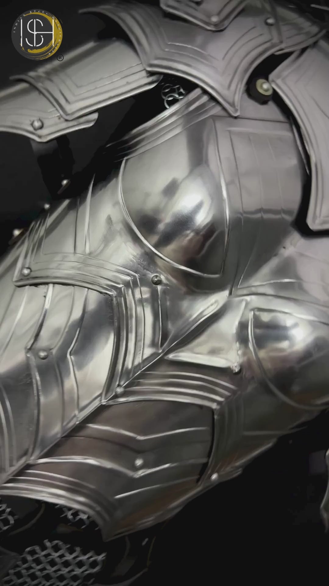 Legendary Female Knight Armor – Gorget & Pauldron Set ⚔️ Perfect for LARP, Cosplay, Medieval Reenactments & Fantasy Festivals ✨