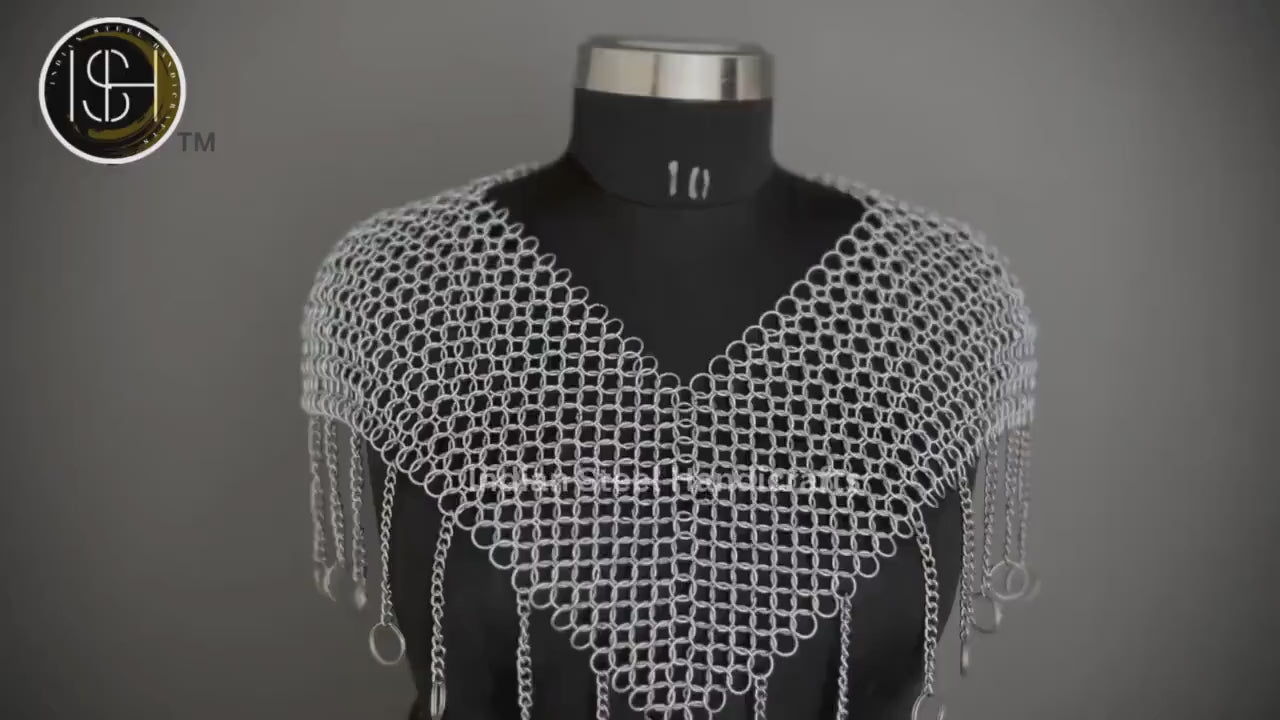 Steel Chainmail Armor Set: Larp Cosplay Costume