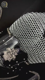 ⚔️ Black Steel Chainmail Armor for Women | Medieval Warrior Cuirass | Female Knight Costume | Renaissance Faire, LARP & Cosplay Armor