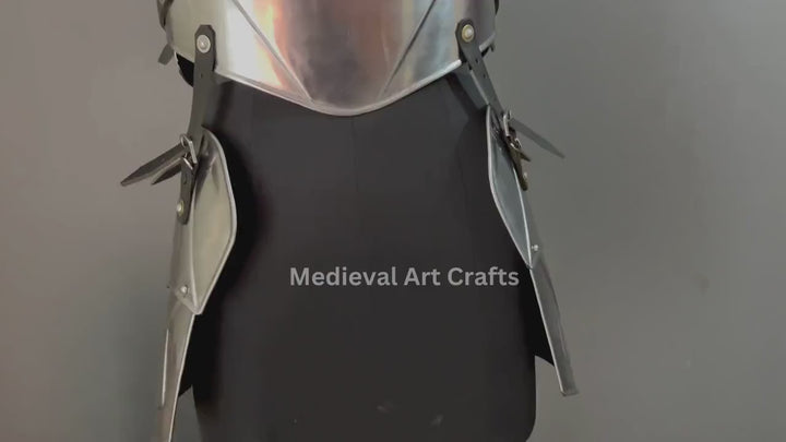 Steel Lady Armor: Medieval Knight Chest & Tasset - LARP Cosplay Costume