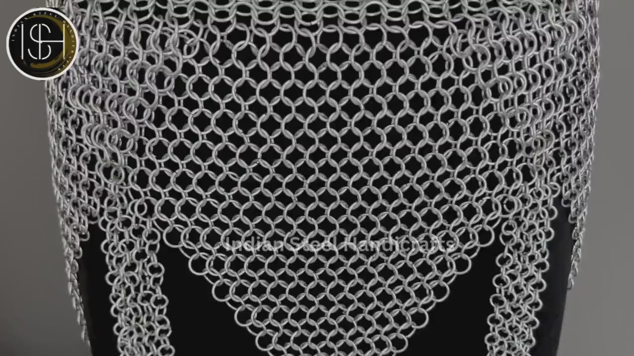 Viking Skirt Top, Ren faire Chainmail Handmade Armor, Cosplay Armor, SCA Armor, Larp Costume, Christmas Gift, Gift for Her