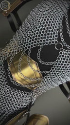 Brave Lady Steel Cuirass Armor: Medieval Chainmail LARP Cosplay