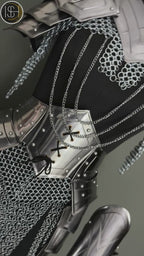 Warrior Maiden Armor ✨🛡️ — Hand-Forged Steel Cuirass with Chainmail, Perfect for LARP & Cosplay Realms ⚔️