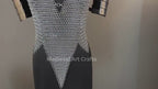 Female Knight Armor: Steel Gorget & Pouldron, Chainmail - LARP Cosplay