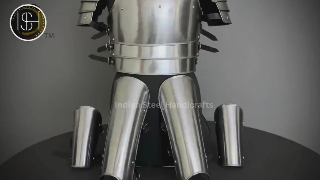 Steel Lady Knight Armor: Medieval LARP Cosplay Costume
