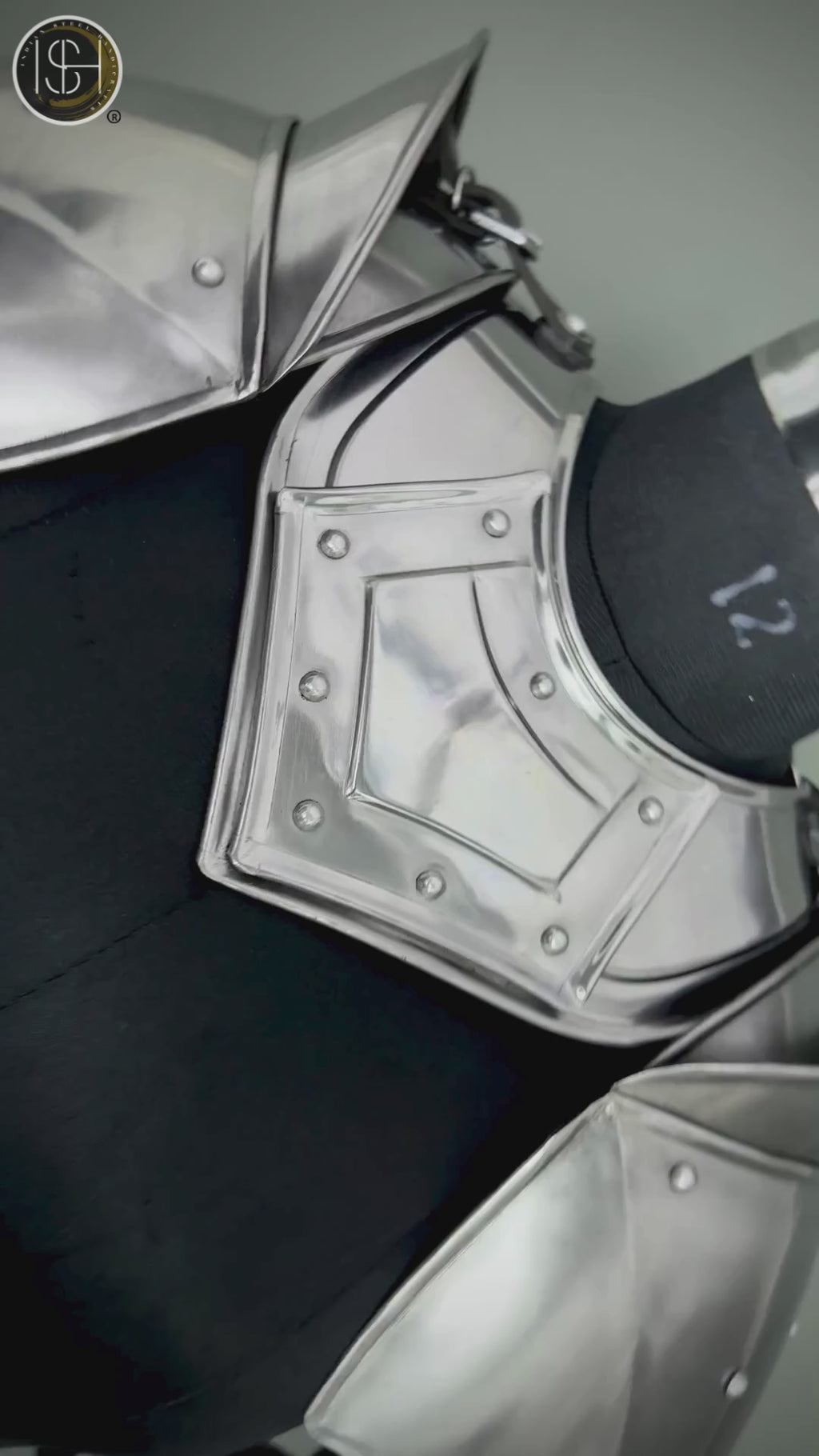 Medieval Knight Steel Gorget & Pauldron Armor 🛡️ | Perfect for LARP, Cosplay & Costume Events⚔️